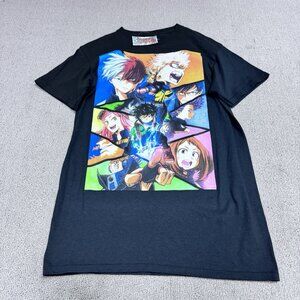 My Hero Academia T-Shirt Men’s Black Short Sleeve Size Small NWT